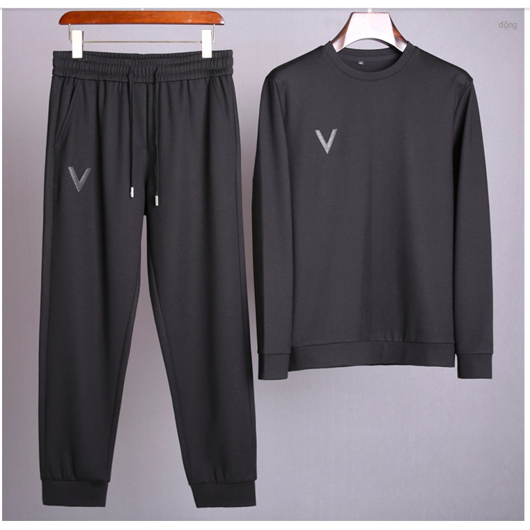 Bộ thể thao thu đông nam [45-115kg] | Quần áo nỉ nam bộ đông phong cách hàn quốc | Bộ quần áo nam thu đông hàng loại 1