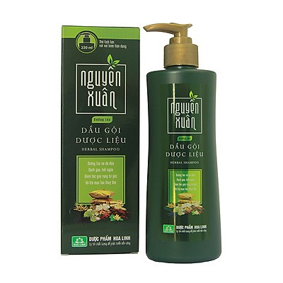 DẦU GỘI DƯỢC LIỆU NGUYÊN XUÂN xanh lá 250ml - dầu gội dưỡng tóc ,phục hồi hư tổn, cho mái tóc dày,mềm mại, suôn mượt...