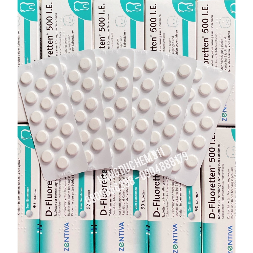 Vitamin D Fluoretten 500IE nội địa Đức 90 viên