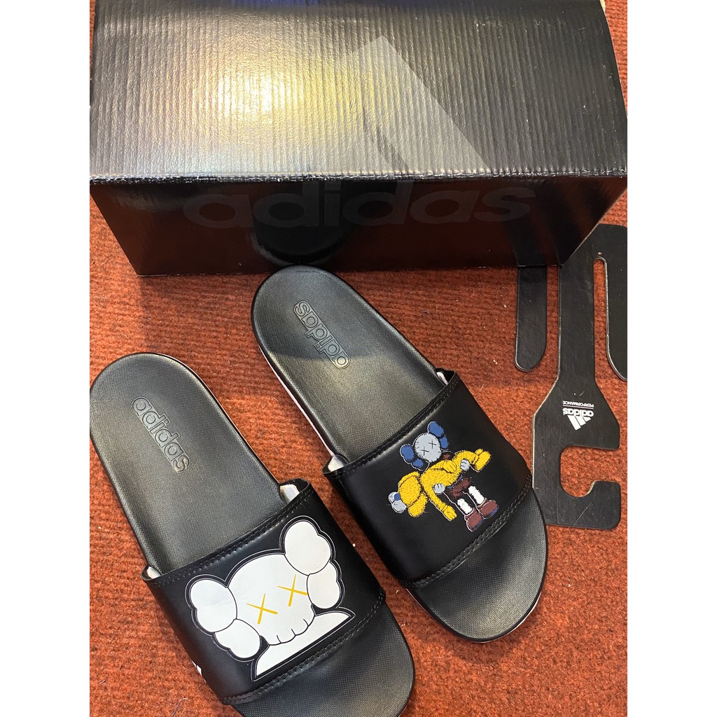 Dép adidas nam plus mono-đen