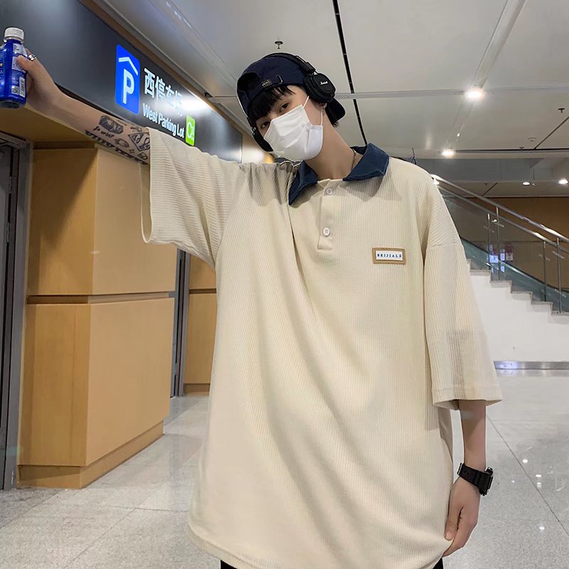 Áo polo Ngắn Tay Thời Trang Mùa Hè Hàn Quốc Dành Cho Nam