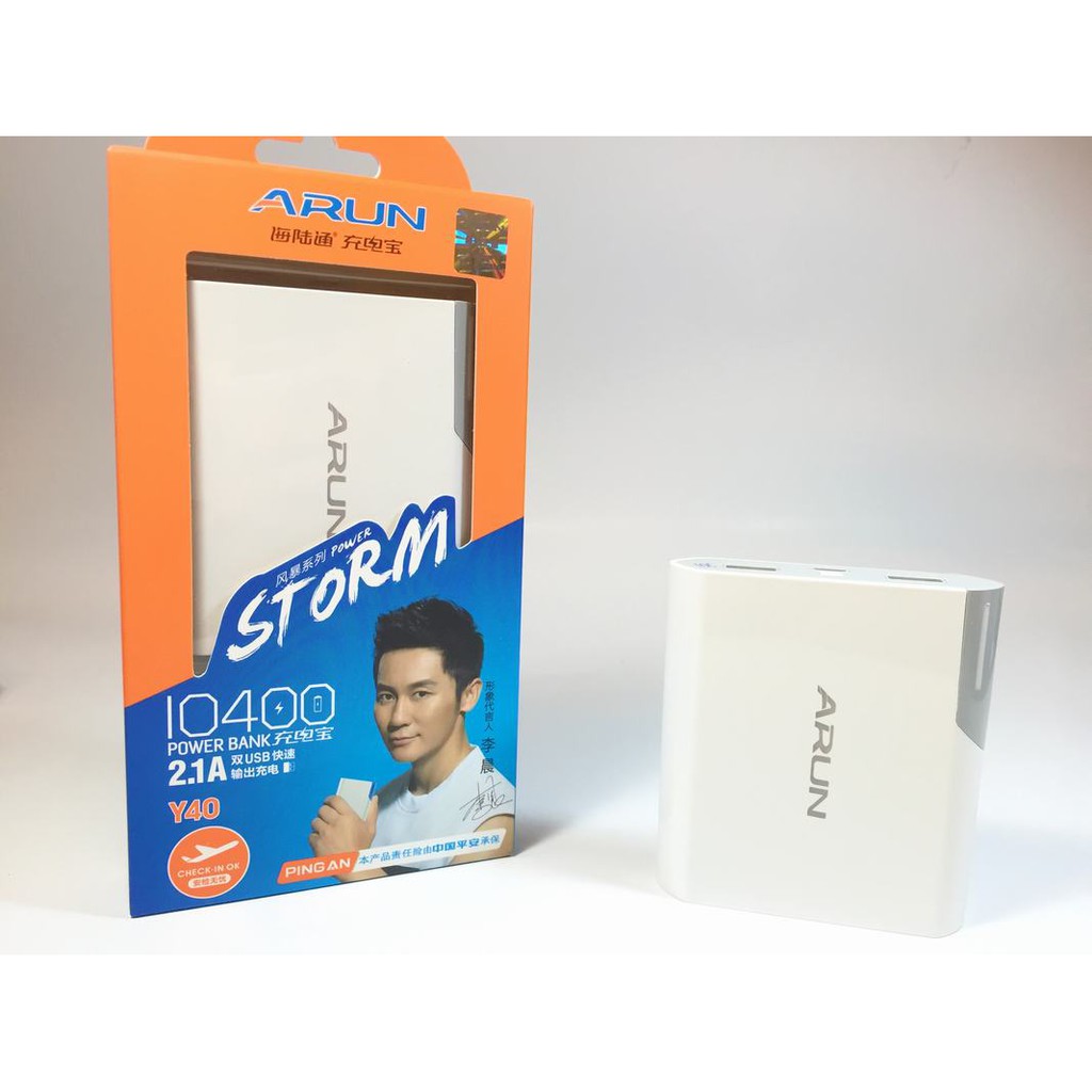pin sạc dự phòng arun 10400mah
