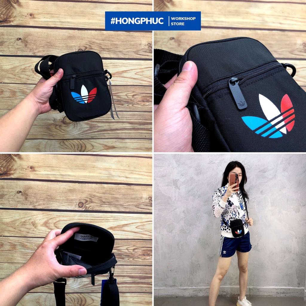 Túi đeo chéo GN5463 nam nữ minibag Adicolor Tricolor Festival Bag