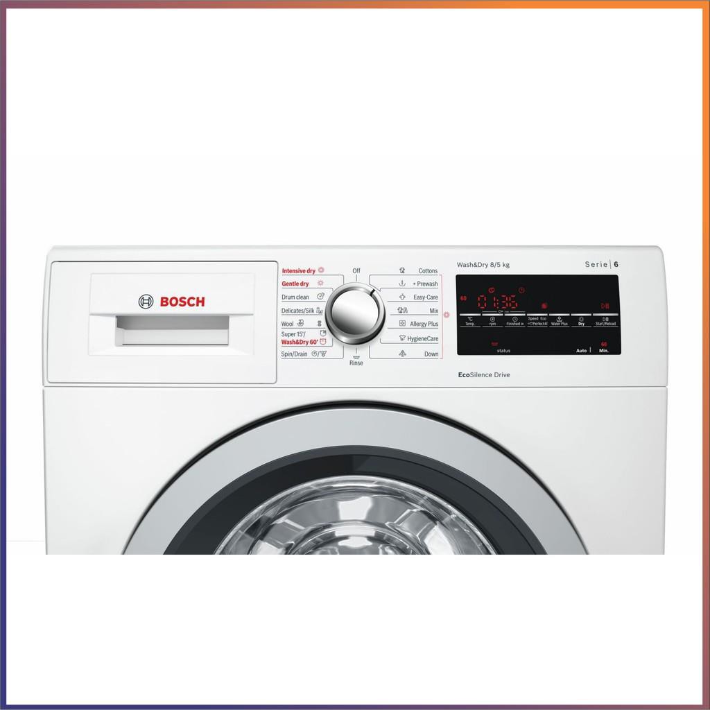 Máy giặt kết hợp sấy cửa trước Bosch HMH.WVG30462SG - SERI 6  cam kết chính hãng ( Bảo Hành 1 Năm )