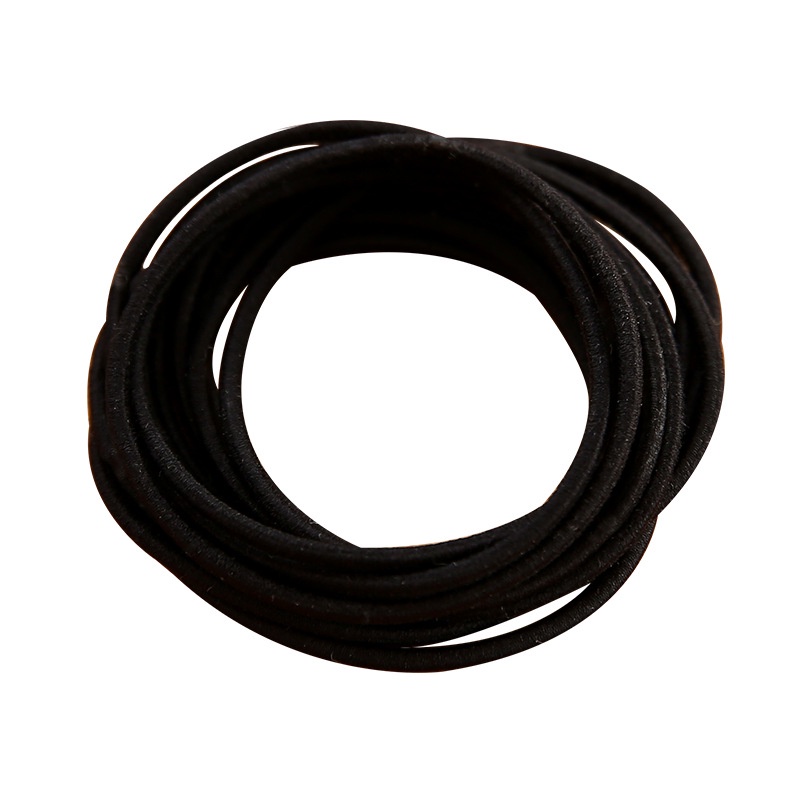 Set 100 dây buộc tóc trơn nhiều màu