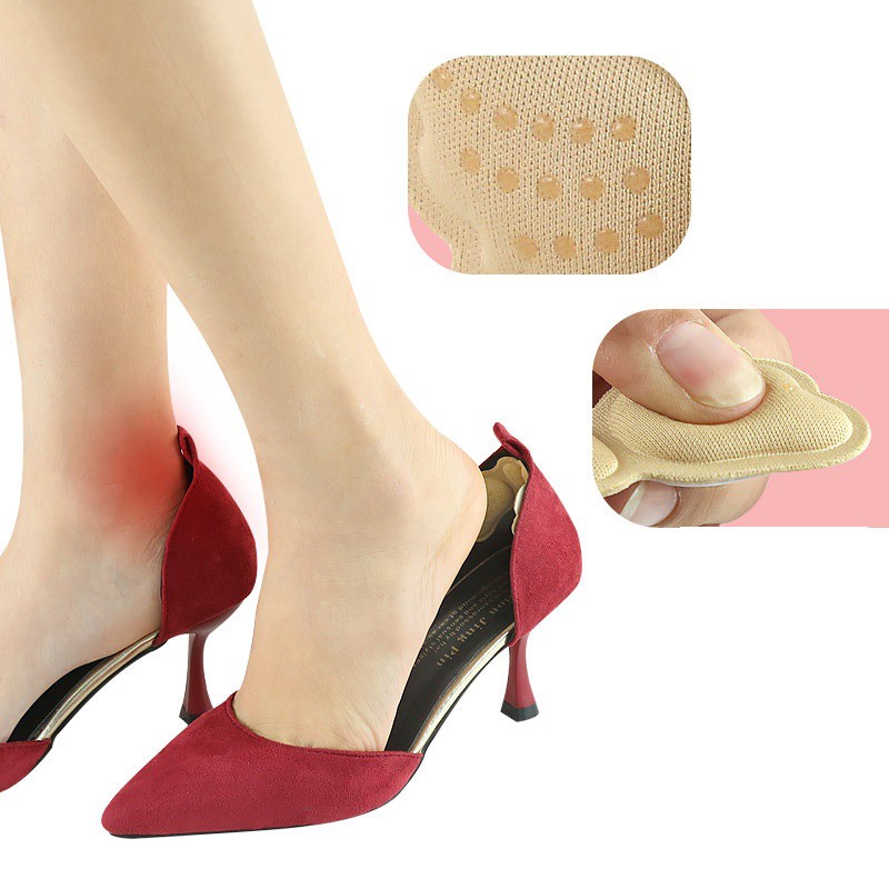 Miếng dán lót giày bảo vệ gót chân 4D cao cấp- Miếng lót gót giày silicon chống trầy chân