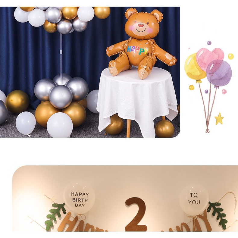 Đồ Chơi Hình Chú Gấu Ôm Chữ Love Xinh Xắn Trang Trí Tiệc Cưới / Sinh Nhật