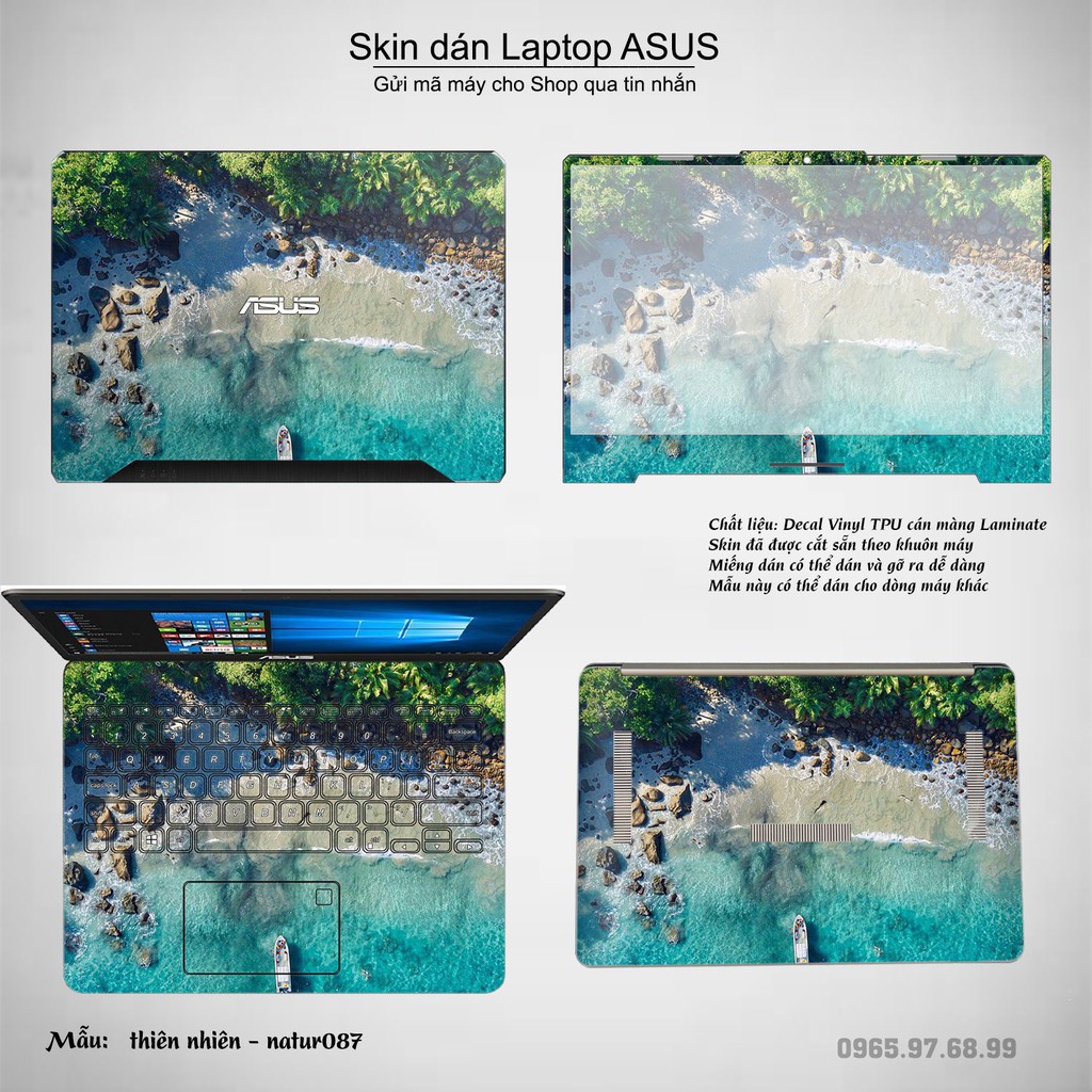 Skin dán Laptop Asus in hình thiên nhiên nhiều mẫu 4 (inbox mã máy cho Shop)