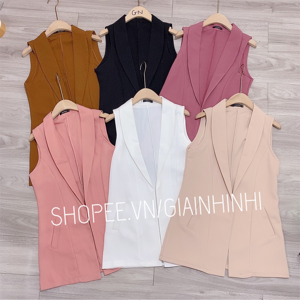 [Mã 88FASHIONSALE1 giảm 10K đơn 99K] Áo khoác gile siêu đẹp, Áo khoác sát nách dáng dài 73cm GL8015 - NhiNhi Shop | BigBuy360 - bigbuy360.vn