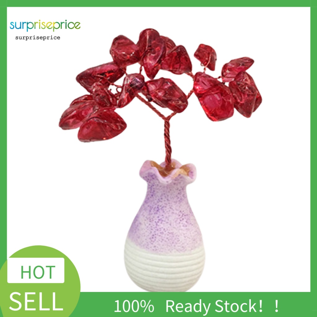 Cây Tài Lộc Bằng Resin Giả Pha Lê Trang Trí Nhanh Chóng Cho SPA