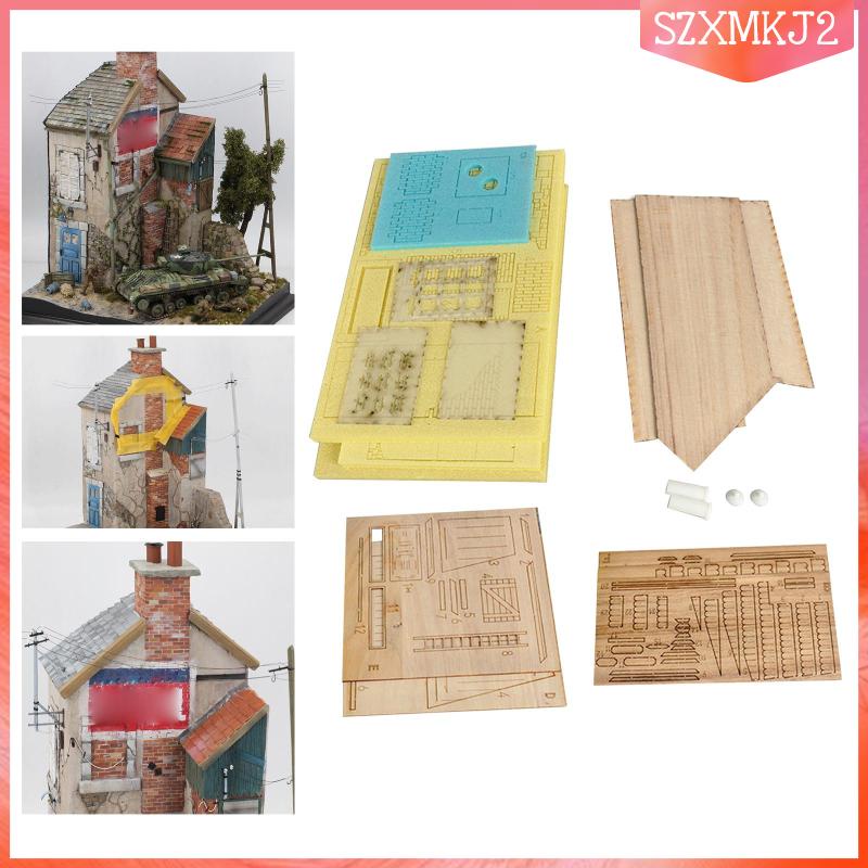 Bộ Đồ Chơi Lắp Ráp Dioramas Châu Âu Bằng Gỗ 1 / 35 szxmkj2