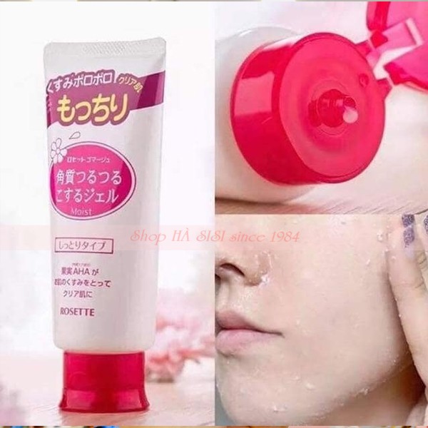 GEL TẨY TẾ BÀO CHẾT MẶT AHA Rosette Moist 120g ( Hồng )