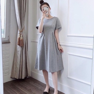 Váy suông thắt eo