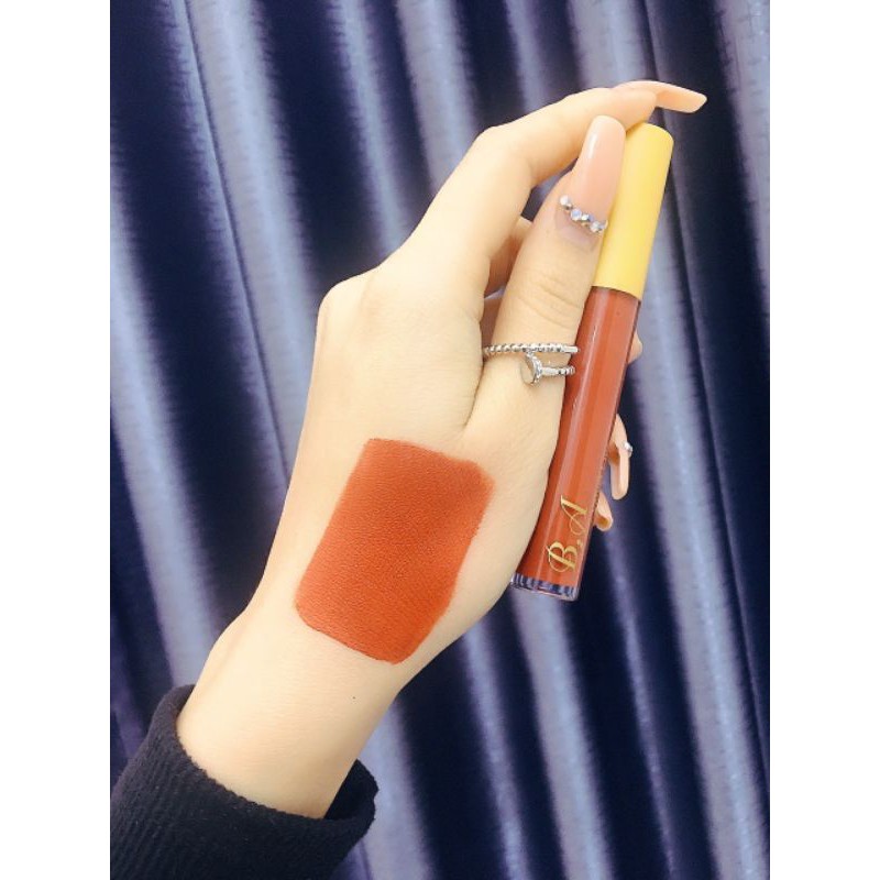[ Cam Tây _  B.A ] son kem lỳ không chì tặng kèm dưỡng môi thảo mộc | BigBuy360 - bigbuy360.vn
