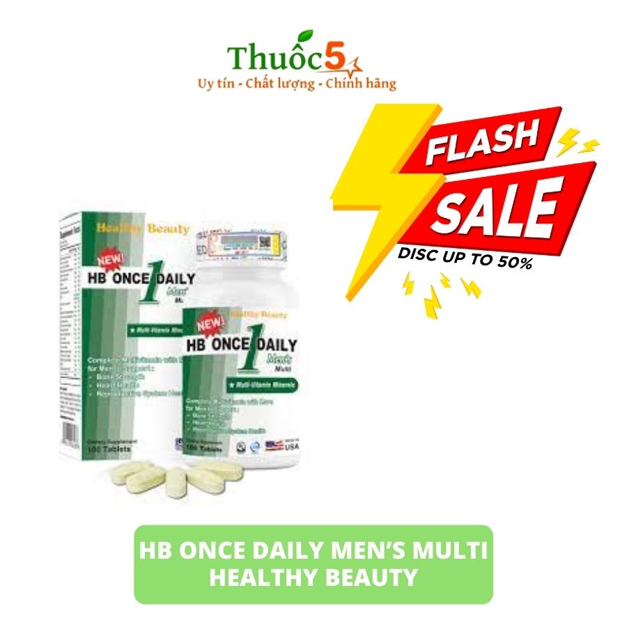 HB Once Daily Men’s Multi Healthy Beauty cho Nam giới 100 Viên