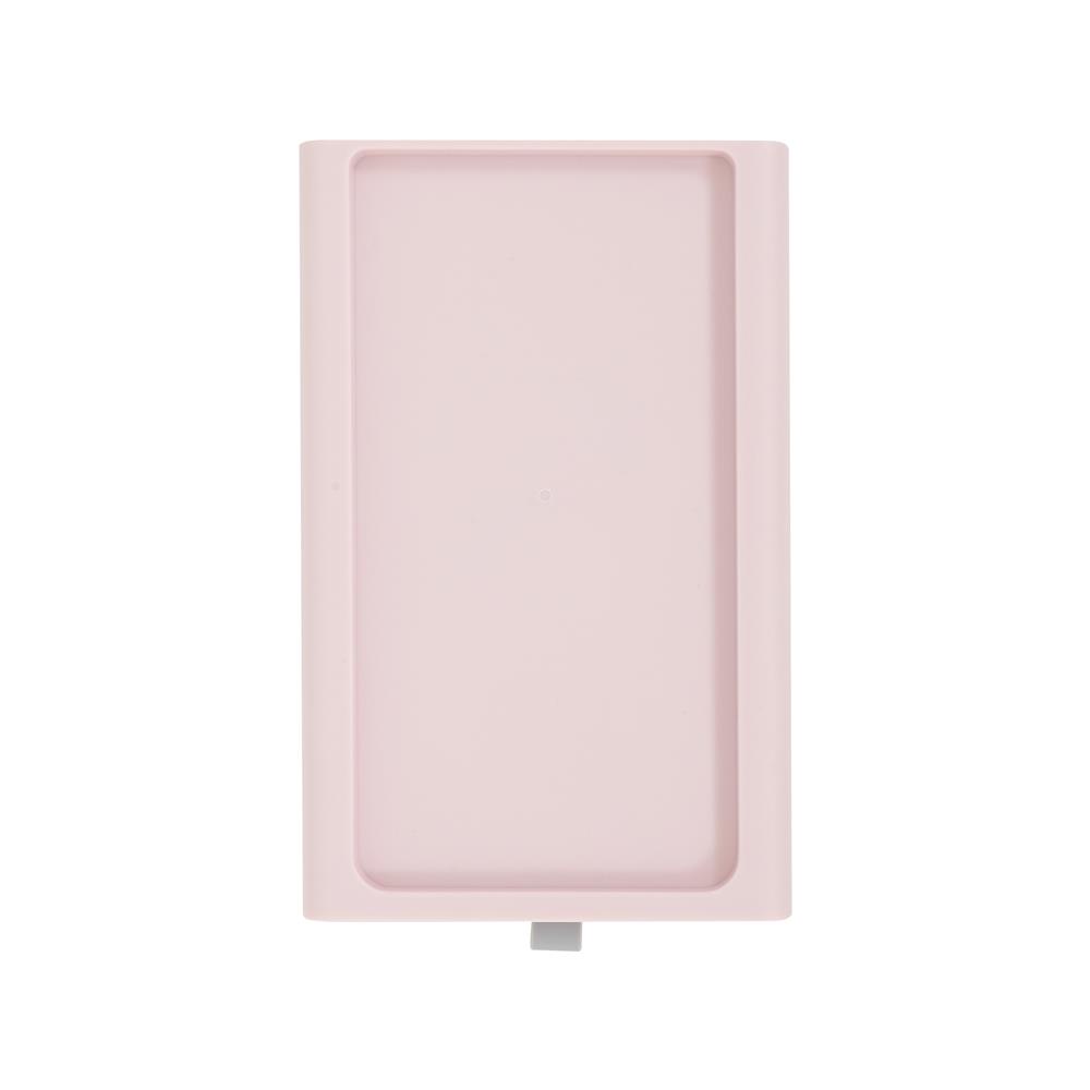 HomeBase ACCO Hộp nhựa dạng ngăn kéo có thể xếp chồng lên nhau thành tủ Size L C15.3xR13.3xS21cm màu hồng
