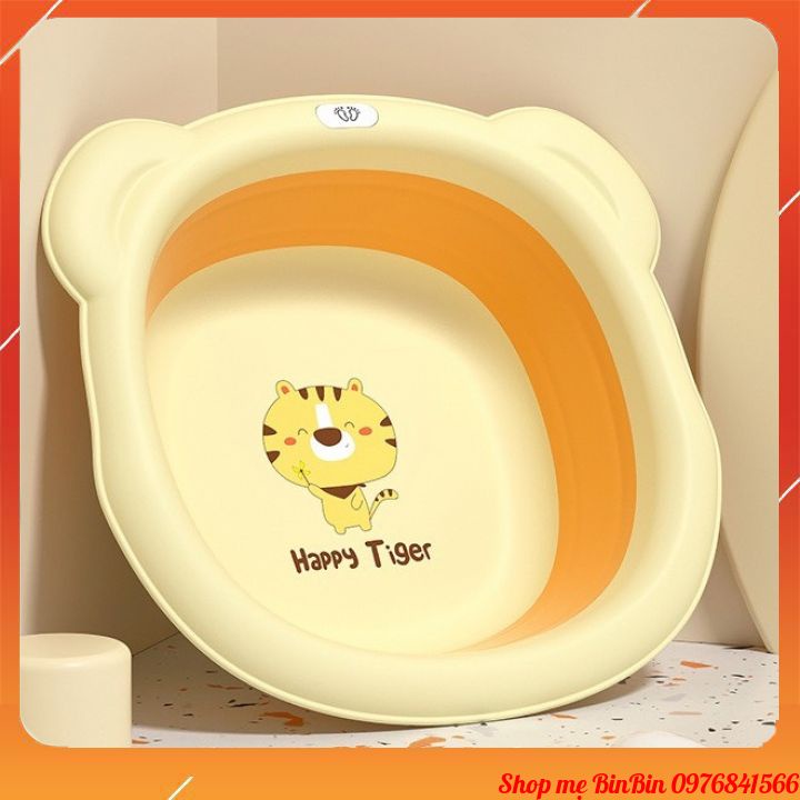 Chậu rửa mặt gấp gọn cho bé siêu tiện lợi