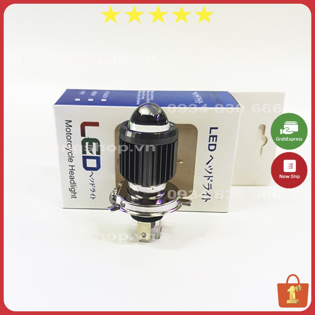 Đèn Led Xe Máy VNRACING Đèn Pha Trợ Sáng Bi Cầu 🔥 2 Mầu Cos Vàng Pha Trắng 🔥 Hot 2021 LEDVNRACING - Chất Lượng Cao