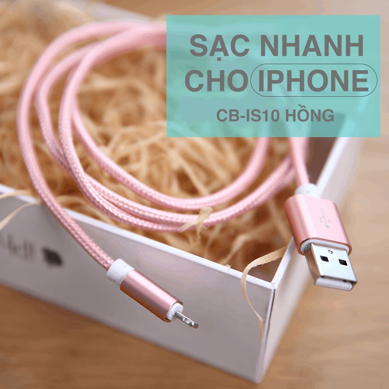 Sạc nhanh cho iPhone iPad tương thích với iPhone X XS XR XS Max và iphone 5 trở lên mã is10