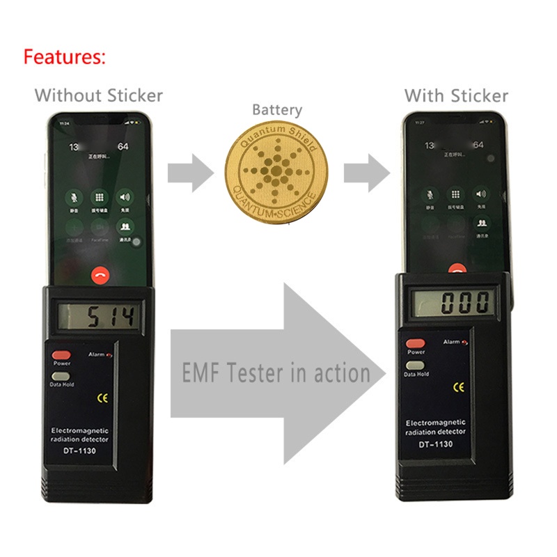 Bộ 10 Miếng Dán Chống Bức Xạ Năng Lượng Emf Bảo Vệ Điện Thoại