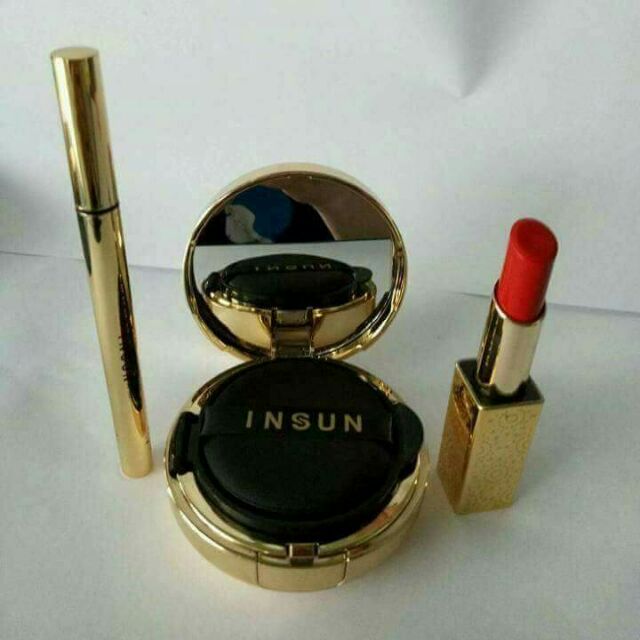 Combo Son & Phấn & Chì mày insun (#Phấn #nước lẻ #365k - son lẻ 235k - chì mày 85k)