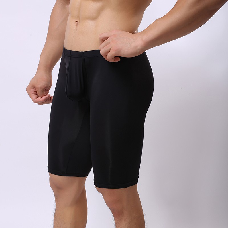 Quần Lót Mặc Ngủ Bằng Lụa Polyester Trong Suốt Dành Cho Nam
