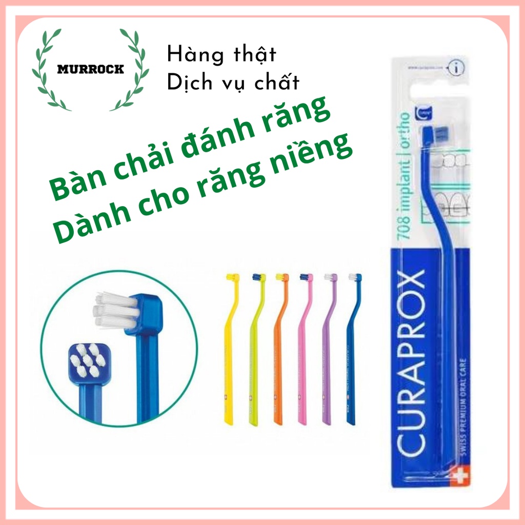 Bàn chải đánh răng Curaprox CS 708  implant ortho UK Anh Quốc