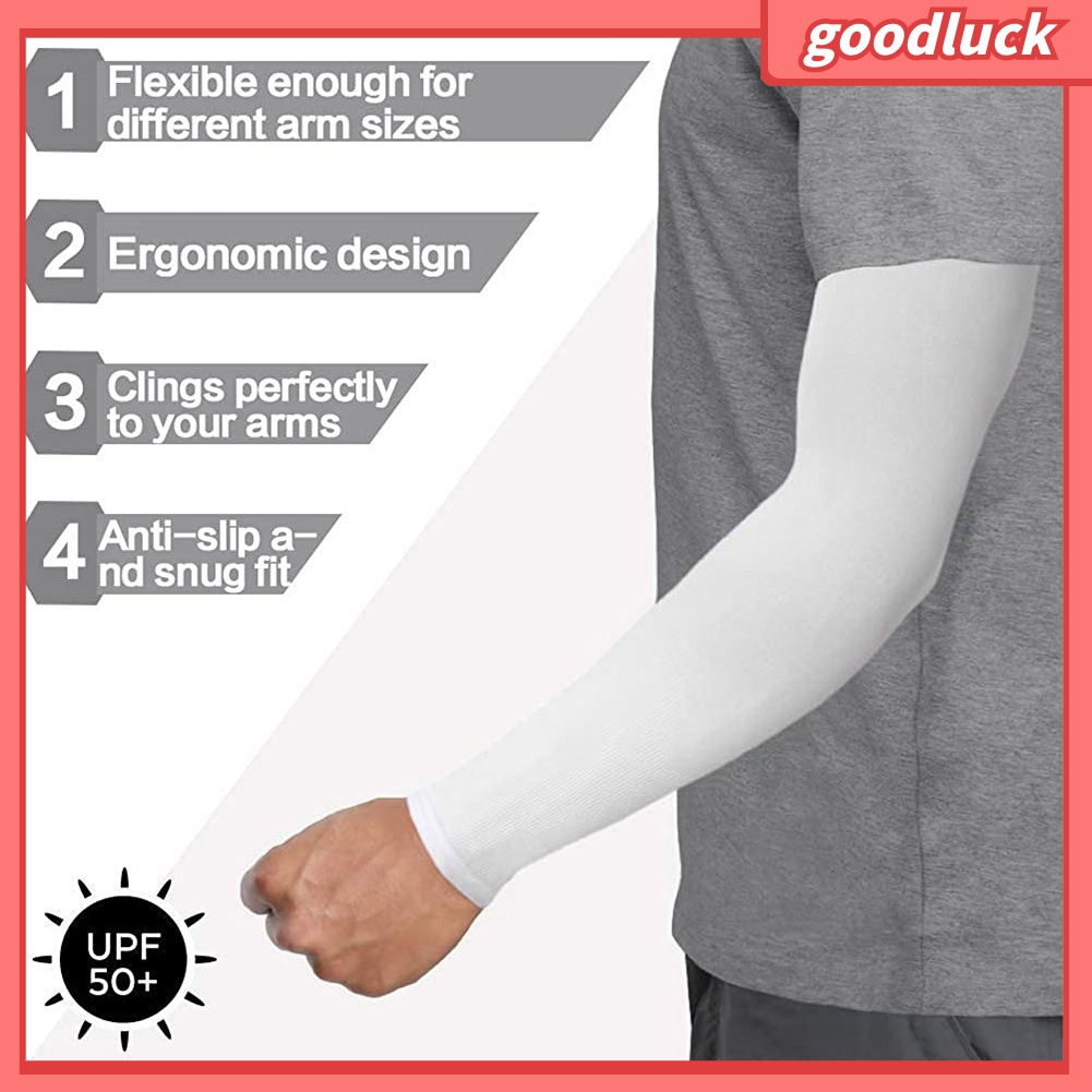 Vỏ Bọc Bảo Vệ Cánh Tay Màu Trơn Chống Tia UV Khi Đạp Xe Ngoài Trời