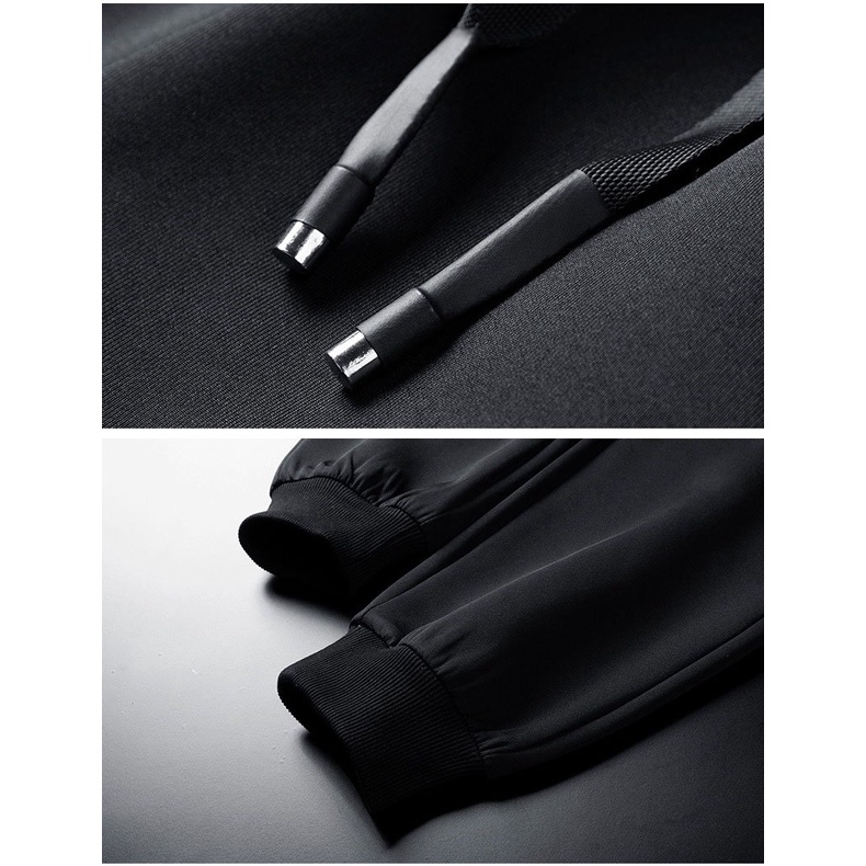 Bộ quần áo thể thao nam ZENBIG dành cho người mập, người béo, chất liệu nỉ trơn