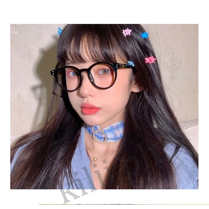 Kính Mát Gọng Tròn Siêu Nhẹ Chống Ánh Sáng Xanh Thời Trang Cho Nữ