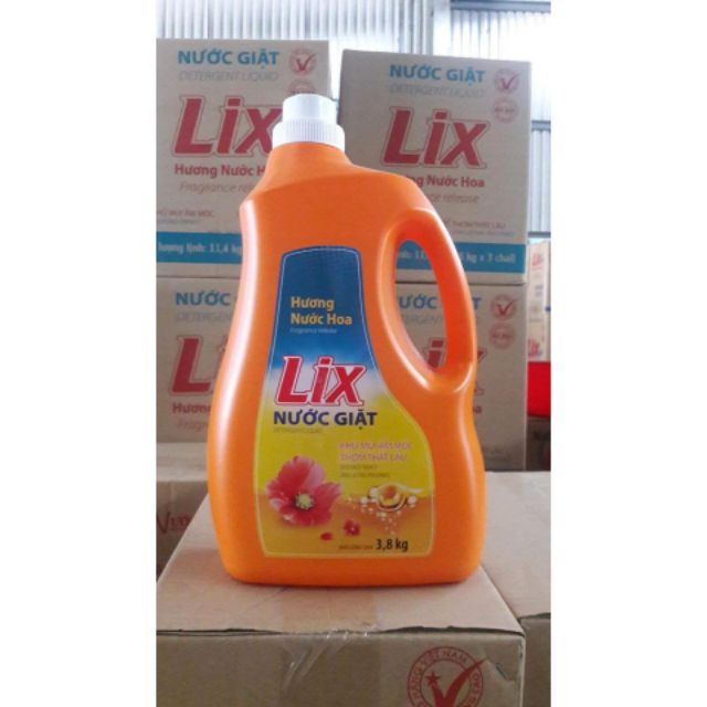 Nước giặt lix đậm đặc hương nước hoa 3,6kg