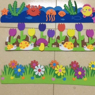 Diềm trang trí lớp mầm non