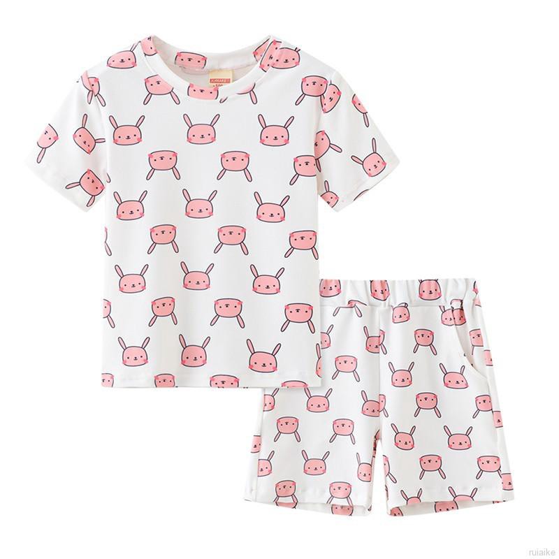 Bộ Đồ Ngủ Pijama Ngắn Tay Đáng Yêu Cho Bé