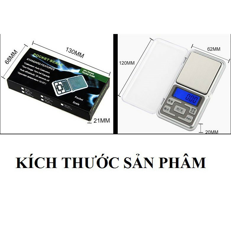 [FREESHIP] Cân tiểu li điện tử bỏ túi độ chính xác cao 200g/0.01g + tặng kèm pin