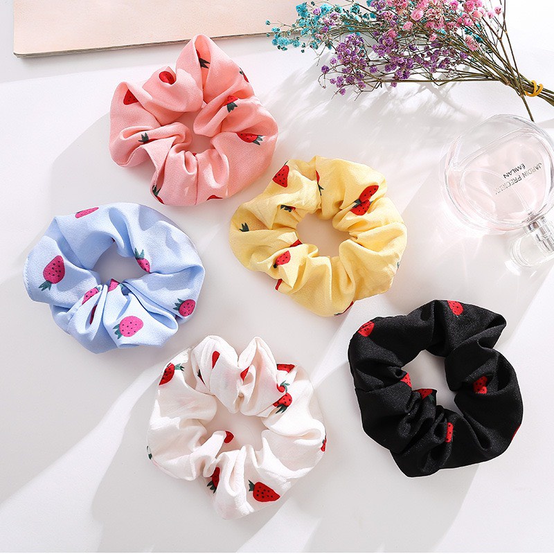 Chun Tóc Nữ ❤️FREESHIP❤️ Kẹp Tóc Nữ phối hoạ tiết màu sắc trẻ trung xinh xắn theo phong cách Hàn Quốc mã L11B-3