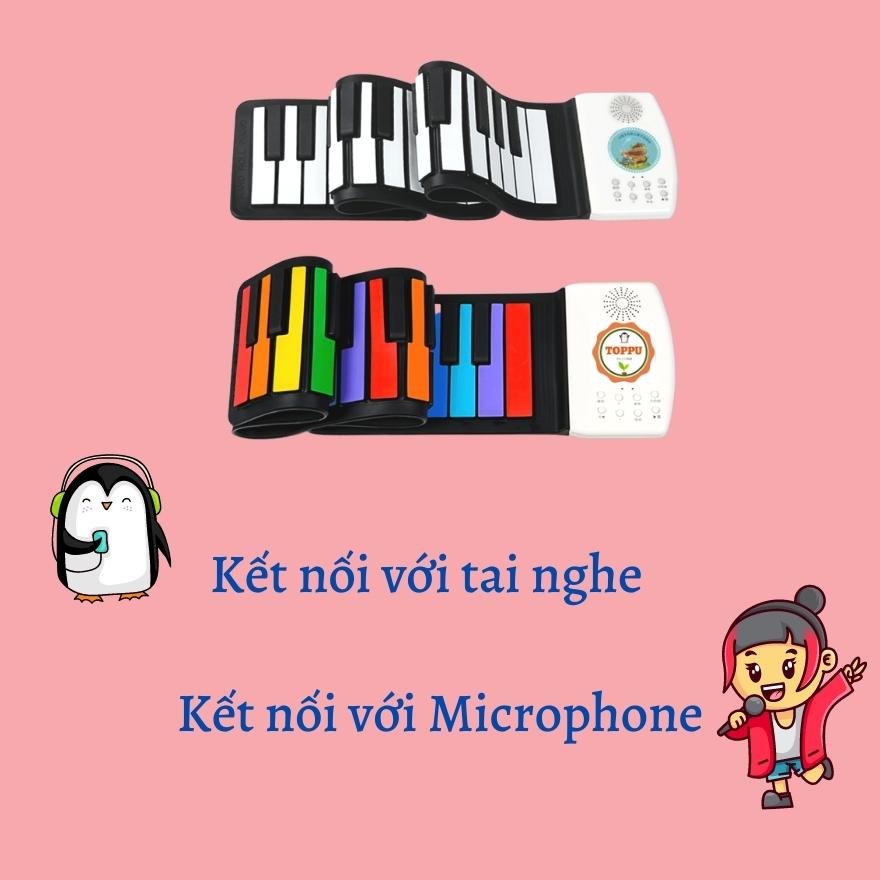 Đàn Piano Midi Điện D20 Dạng Cuộn Tiện Lợi, Đàn Dành Cho Bé Đánh Thức Khả Năng Âm Nhạc