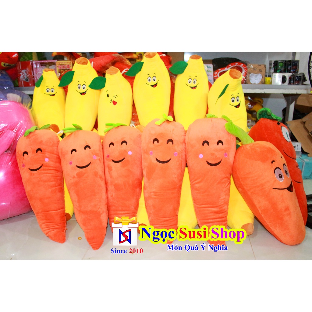 Gấu Bông GỐI ÔM TRÁI CHUỐI SIZE LỚN ẢNH THẬT SIZE 50cm Dài 45cm - THÚ BÔNG TRÁI CHUỐI