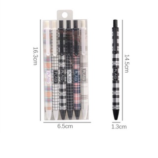 Set 6 Bút Bi Mực Đen Ngòi 0.5mm