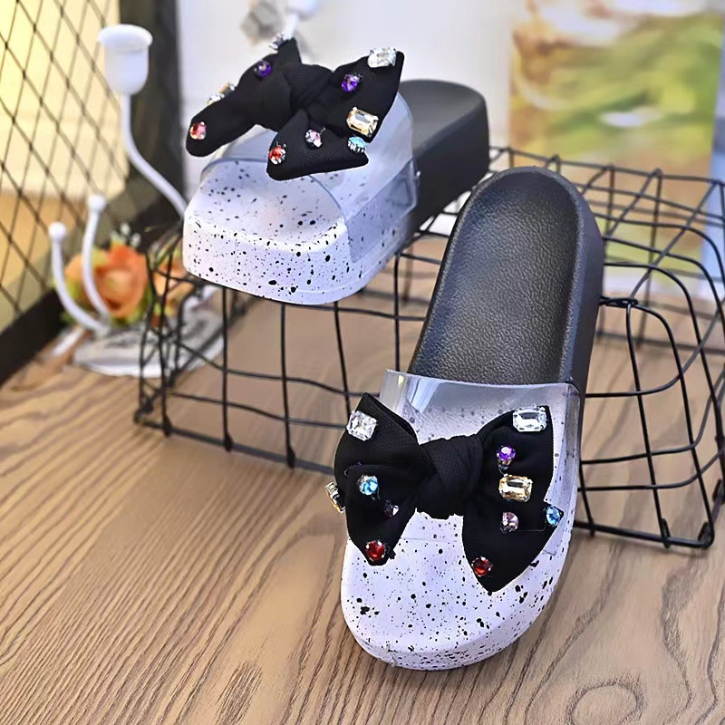 Dép nữ SIÊU NHẸ NƠ BƯỚM ĐÍNH XOÀN cực đẹp, dép tông nữ đế bằng 5cm thời trang Hàn Quốc giày Chuộng