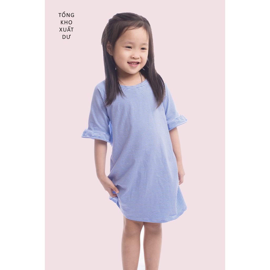 Đầm bé gái cotton 100% VNXK từ 2t  - 8t (13kg - 35kg)