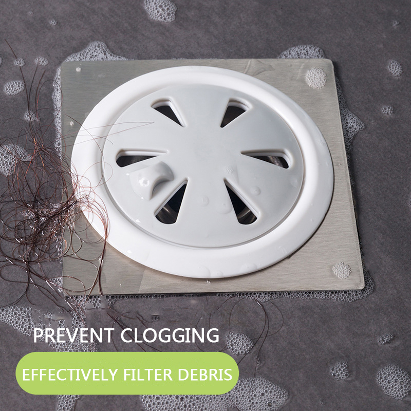 Nút nhựa ABS dáng tròn bịt cống thoát nước nhà tắm ngăn mùi chất lượng cao