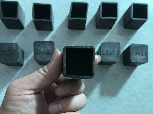 Combo 10 Bịt cao su Ngoài sắt hộp 25x25