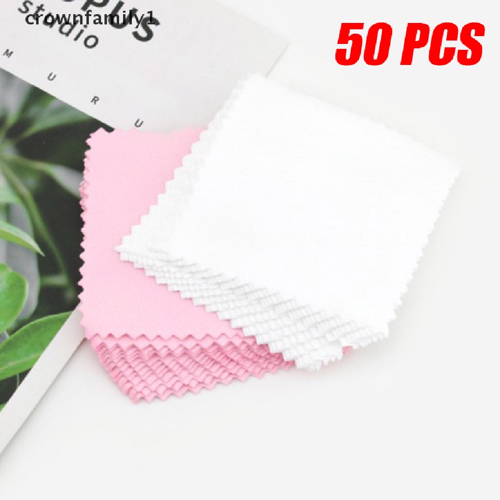 [crownfamily1] 50 Khăn Vải Đánh Bóng Trang Sức Chống Xỉn Màu