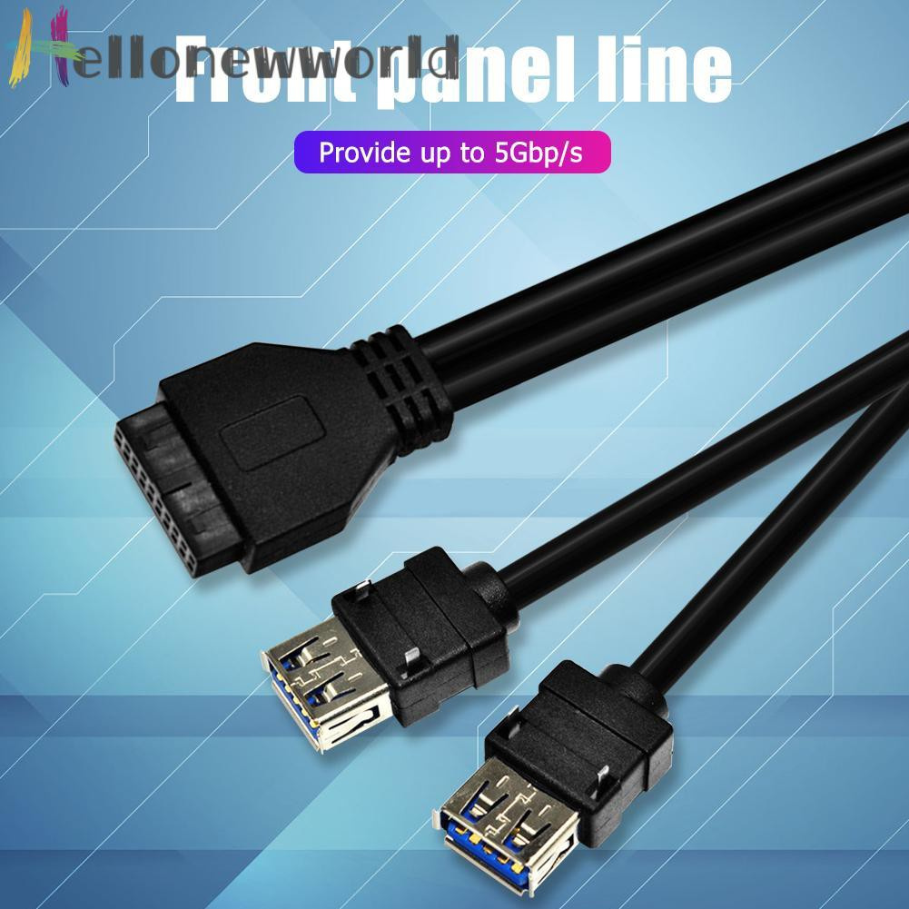 Cáp Chuyển Đổi 20pin Sang 2 Cổng Usb 3.0 Đầy Tiện Lợi