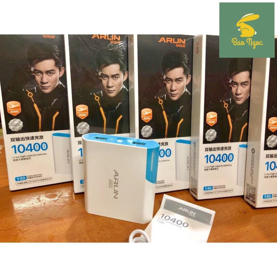 Sạc dự phòng Arun Y40 dung lượng 10.400mah | BigBuy360 - bigbuy360.vn