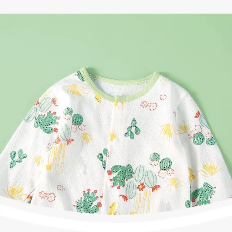 Bodysuit thông hơi dài tay Hàng Quảng Châu body liền thân mặc hè phòng điều hòa mát mẻ cho bé trai bé gái