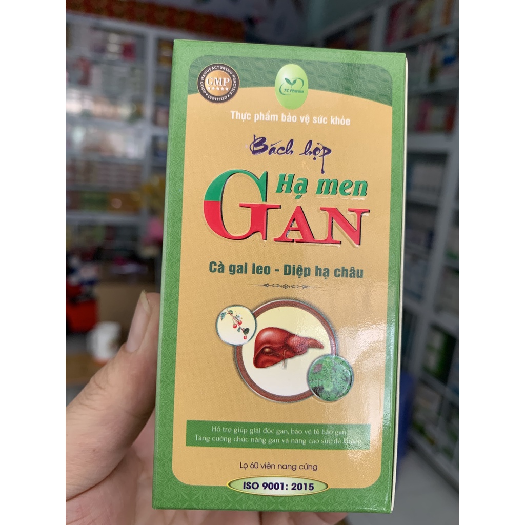 Hạ men gan Bách Hợp, hổ trợ giảm các vấn đề bệnh lý về gan, nóng, mề đay, mụn hộp 60 viên- Nhà Thuốc Mỹ Kim