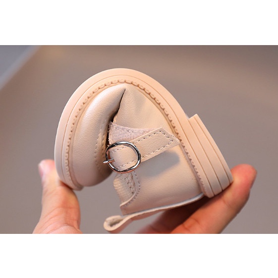 Giày cổ chun gắn nơ Tim siêu mềm cho bé gái [Mẫu Mới]