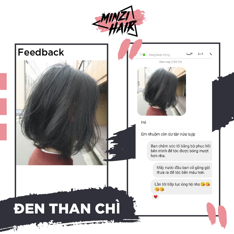 [BEST SELLER]Thuốc Nhuộm Tóc Màu Than Chì - Tặng Ngay Trợ Dưỡng - Không tẩy tóc | BigBuy360 - bigbuy360.vn