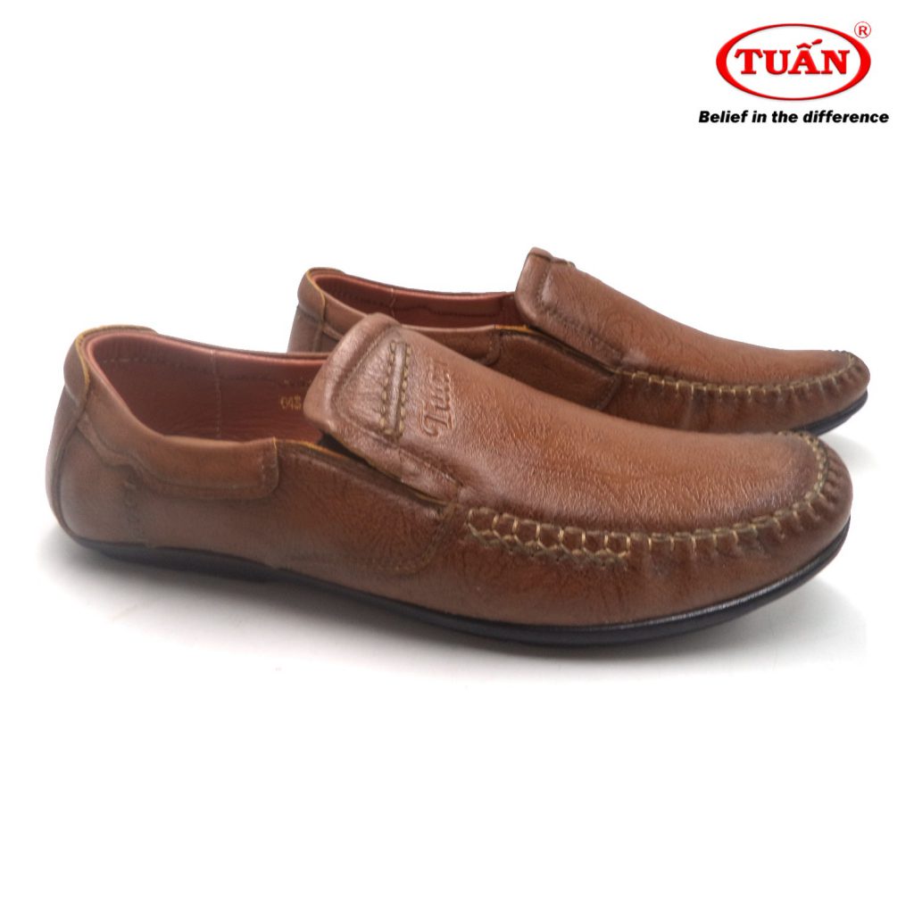 Giày da nam giày lười nam da bò thương hiệu Tuấn GXHU-043